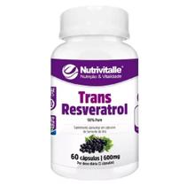 Trans resveratrol 600mg 60 caps nutrivitalle