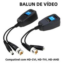 Transceptor Passivo Balun RJ45 Para Coaxial BNC De Alta Definição Para Câmeras Analógicas HDCVI
