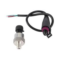 Transdutor De Pressão Portátil Em Aço Inoxidável Com Rosca 18NPT Para Óleo, Combustível, Ar E Água