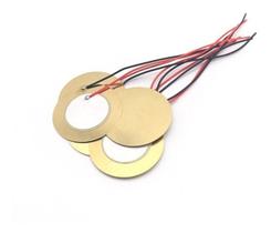 Transdutor Piezoelétrico 20mm Fios Soldados - 5 Peças
