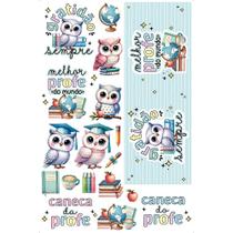 Transfer de Imagem Big 19,5 x 29,5 cm TIB-016 Corujas - Litoarte