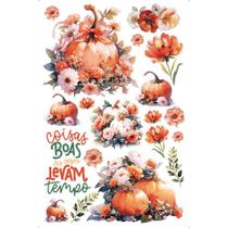 TRANSFER DE IMAGEM BIG 19,5 X 29,5 CM TIB-082 ABÓBORA LITOARTE - Ideal para Artesanato e DIY