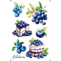 Transfer de Imagem Small 9,8x15cm Tis-102 Blueberry Litoarte Transfer de Imagem Small 9,8x15cm Tis-102 Blueberry Litoarte