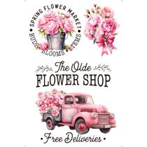 Transfer de Imagem Small - Flores - TIS-006 Transfer de Imagem Small - Flores - TIS-006