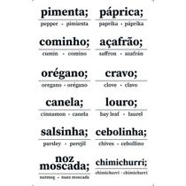 Transfer de Imagem Small - Nomes de Temperos Para Potes - TIS-060