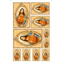 Transfer de Imagem Small - Sagrado Coração de Jesus - TIS-033 Transfer de Imagem Small - Sagrado Coração de Jesus - TIS-033