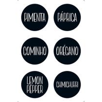 Transfer de Imagem Small - Selos Com Nomes de Temperos - TIS-061 Transfer de Imagem Small - Selos Com Nomes de Temperos - TIS-061