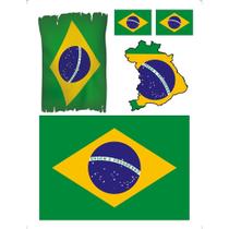 Transfer de Imagem - TI-001 Bandeiras do Brasil Transfer de Imagem - TI-001 Bandeiras do Brasil