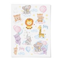 Transfer de Superfície para Personalizar Festa Bichinhos Baby - 2 unidades - Cromus - Rizzo