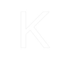Transfer - Letra K - Branco - 1 unidade - Rizzo