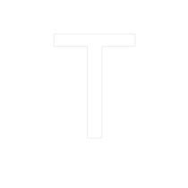 Transfer - Letra T - Branco - 1 unidade - Rizzo