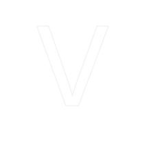 Transfer - Letra V - Branco - 1 unidade - Rizzo