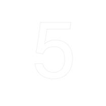 Transfer - Número 5 - Branco - 1 unidade - Rizzo