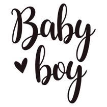 Transfer Para Balão Lettering Preto - Baby Boy - 01 Unidade - Rizzo Transfer Para Balão Lettering Preto - Baby Boy - 01 Unidade - Rizzo