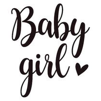 Transfer Para Balão Lettering Preto - Baby Girl - 01 Unidade - Cromus Balloons - Rizzo Balões Transfer Para Balão Lettering Preto - Baby Girl - 01 Unidade - Cromus Balloons - Rizzo Balões