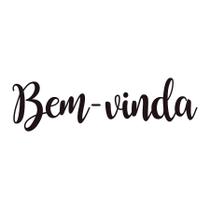 Transfer Para Balão Lettering Preto - Bem-Vinda - 01 Unidade - Cromus Balloons - Rizzo Balões