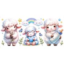 Transfer Têxtil 27,5x12,8cm TTB5-004 Ovelinha Menino - Personalização de Tecidos