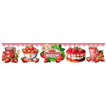 Transfer Textil Barra - Morangos - TTB6-017 Transfer Textil Barra - Morangos - TTB6-017