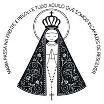 Transfer Textil Quadrado - Nossa Senhora Aparecida