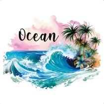 Transfer Textil Quadrado - Ocean