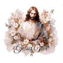 Transfer Textil Retangular - Jesus Vive