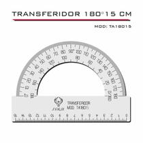 Transferidor Acrílico 180 15cm Transp Desenho Técnico Fenix Transferidor Acrílico 180 15cm Transp Desenho Técnico Fenix