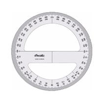 Transferidor Acrílico 3mm 360º 25cm Trident Modelo 8325
