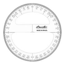 Transferidor Acrílico Desetec Trident 360º 20cm 8320