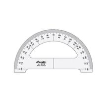 Transferidor de Acrílico 15cm 180 Modelo 8115 Trident