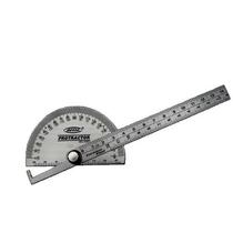 Transferidor de graus ângulos inox 180 graus com regua 140mm - Protractor