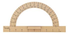 Transferidor De Madeira 180º - 40cm Para Lousa Professor
