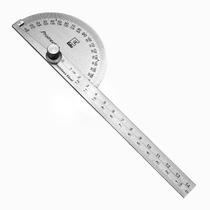 Transferidor Grau Medidor De 0 A 180 Aço Inox Régua 140 Mm Transferidor Grau Medidor De 0 A 180 Aço Inox Régua 140 Mm