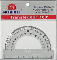 Transferidor Poliestireno 180 Graus Cristal Transferidor Poliestireno 180 Graus Cristal