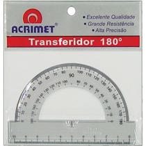 Transferidor Poliestireno 180 Graus Cristal