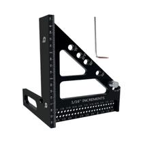 Transferidor Triangular De Alta Precisão Em Liga De Alumínio 3D Para Medição E Layout Em Marcenaria