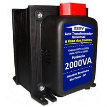 Transformador 2000VA 1400W Tomada 10A Bivolt com Protetor Térmico e Proteção Contra Sobrecarga