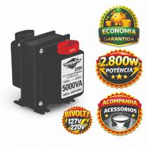 Transformador 5000va Bivolt 110 220 E 220 110 12000 Btus Preto