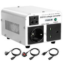 Transformador conversor de tensão Yinleader 800W 110V/120V a 220V/240V