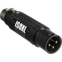 Transformador de isolamento em nível de linha Whirlwind ISOXL com XLR Transformador de isolamento em nível de linha Whirlwind ISOXL com XLR
