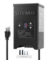 Transformador de paisagem TREEWELL 200W de baixa tensão com sensor