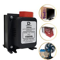 Transformador de Voltagem Bivolt 1500VA Disoma 110V para 220V e 220V para 110V, com Protetor Térmico e Acabamento Metálico Suporta até 850W Transformador de Voltagem Bivolt 1500VA Disoma 110V para 220V e 220V para 110V, com Protetor Térmico e Acabamento Metálico Suporta até 850W