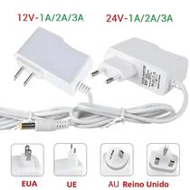Transformador LED 12V, Fonte De Alimentação AC 100-240V Para DC 1A 2A 3A, Adaptador Carregador Para