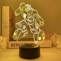 Transformadores de luz noturna Bumblebee 3D LED que mudam de cor Transformadores de luz noturna Bumblebee 3D LED que mudam de cor