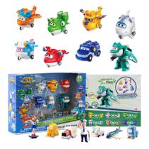 Transformadores Toy Super Wings - Pacote com 15 Unidades e Rodas Móveis