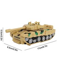 Transformando brinquedos de tanque impactam aniversário do carro de deformação do brinquedo