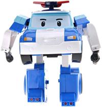 Transformável Robô Poli Poli, Figura de Brinquedo de Ação com 4 Transformações