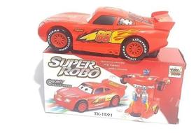 TransformeBrinquedo Carrinho Super Robô Vermelho Tk-1591