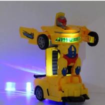 Transformers amarelo com som e luz - Kbum