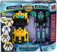 Transformers EarthSpark Cyber Combiner Bumblebee e Mo Malto F8439