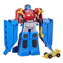 Transformers Optimus Prime Jumbo Jet Wing Playset com 4,5 polegadas Bumblebee Racecar Action Figure Convertendo Brinquedos, Idades 3 e Para Cima, 15 polegadas